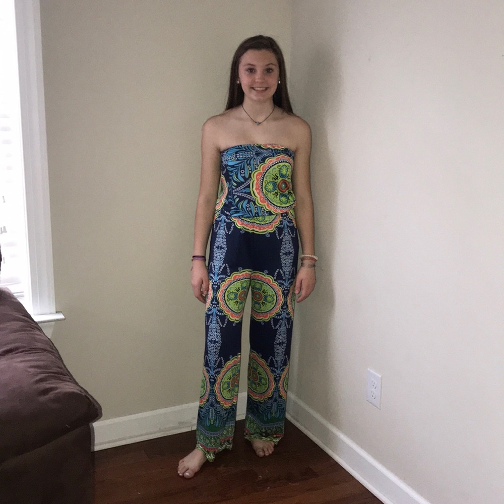 Strapless jumpsuit